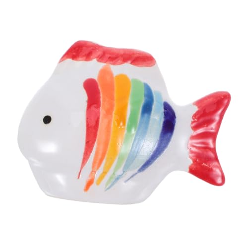 TOYANDONA Handbemalte Farbige Streifen Keramik schwimmende Fisch Dekor Langlebige naturgetreue Aquarium Dekofigur für Aquariengrößen Kunstvolle Unterwasser-fischfigur für Teich und TOYANDONA Handbemalte Farbige Streifen Keramik schwimmende Fisch Dekor Langlebige naturgetreue Aquarium Dekofigur für Aquariengrößen Kunstvolle Unterwasser-fischfigur für Teich und von TOYANDONA