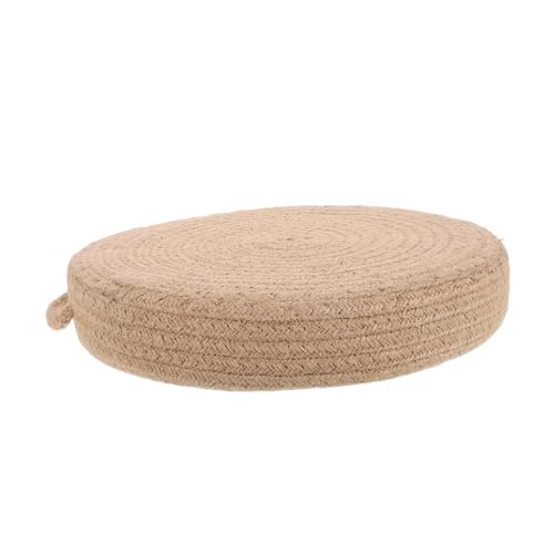 TOYANDONA Niedriger Hocker Runder Bodenkissen Tritthocker Sitzhocker Gewebter Hocker Für Eingangshocker Bodensitz Im Heimzimmer Verwendet von TOYANDONA