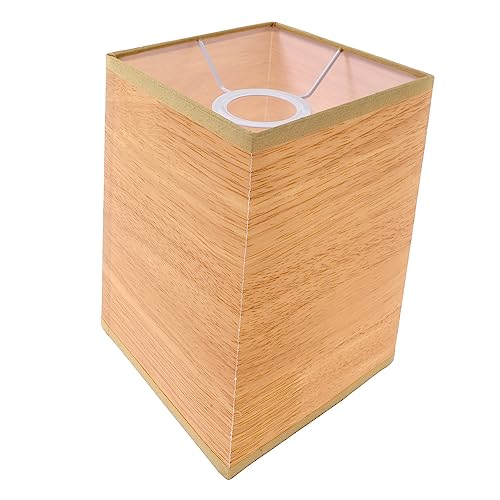 TOYANDONA Haushalts Lampenschirm Leinen Quadratische Lichtabdeckung für Tischlampen Wandlampen und Kronleuchter Abnehmbar und Leicht zu Reinigen für Schlafzimmer von TOYANDONA