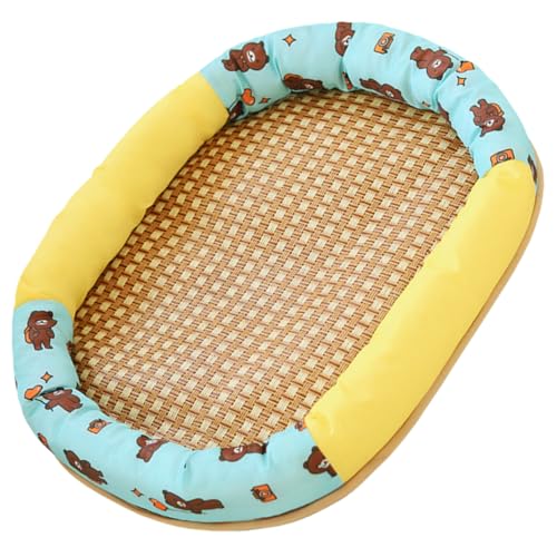 TOYANDONA Haustier Kühlmatte Sommer Hundebett Atmungsaktiv rutschfest Langlebig Kleines Hundekissen Katzenmatte für Angenehmen Schlaf von TOYANDONA