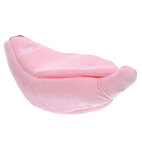 TOYANDONA Haustierbett Drinnen Bettwäsche Igel Kaninchen Nest Hamsterkäfige Meerschweinchen Bett Stall Versteck Banane Haustier Ruhehaus Schlafendes Kleines Tier Rosa Plüsch TOYANDONA Haustierbett Drinnen Bettwäsche Igel Kaninchen Nest Hamsterkäfige Meerschweinchen Bett Stall Versteck Banane Haustier Ruhehaus Schlafendes Kleines Tier Rosa Plüsch von TOYANDONA