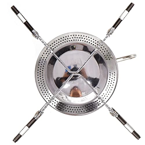 TOYANDONA Herd Faltbarer Holzkohle Gas Tragbares Camping Kochgeschirr Feuergrill Mini Kocher Für Den Außenbereich Edelstahl Silber TOYANDONA Herd Faltbarer Holzkohle Gas Tragbares Camping Kochgeschirr Feuergrill Mini Kocher Für Den Außenbereich Edelstahl Silber von TOYANDONA