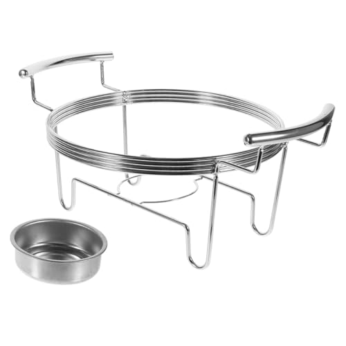 TOYANDONA Herdgestell Stand Kocher Holzkohle Draußen Campingkochen Tragbar Kochgeschirrhalter Kochgeschirrständer Für Camping Robuster Herdständer Herdhalter Silver Rostfreier Stahl TOYANDONA Herdgestell Stand Kocher Holzkohle Draußen Campingkochen Tragbar Kochgeschirrhalter Kochgeschirrständer Für Camping Robuster Herdständer Herdhalter Silver Rostfreier Stahl von TOYANDONA