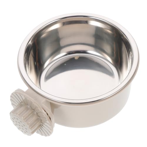 TOYANDONA Hitzebeständige Haustier Schüssel aus Tragbare Futter und Wasserschale für Hunde und Katzen Mittelgroß für Käfige und Leicht zu Reinigen von TOYANDONA