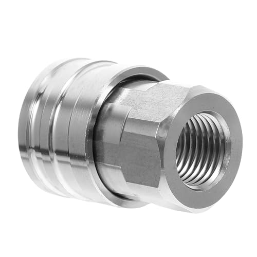TOYANDONA Hochdruckreiniger Adapter Innengewinde Edelstahl Sprühanschluss Schnellkupplung Leckfrei Hochdruckbeständig für Gartenschlauch Power Washer Zubehör von TOYANDONA