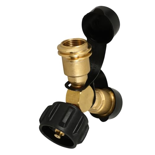 TOYANDONA Hochwertiger Y Adapter mit Handrad für Camping Grill und Gasbrenner Installieren Robust und Langlebig für Gasflaschen und Heizgeräte von TOYANDONA