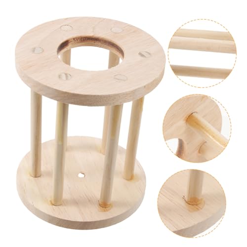 TOYANDONA Holz Futterhalter Käfighalterung Hamster Zwerghamster Meerschweinchen Kaninchen Heuraufe mit Zaun Design für Sauberes Futter und Einfache Befestigung im Kleintierkäfig TOYANDONA Holz Futterhalter Käfighalterung Hamster Zwerghamster Meerschweinchen Kaninchen Heuraufe mit Zaun Design für Sauberes Futter und Einfache Befestigung im Kleintierkäfig von TOYANDONA