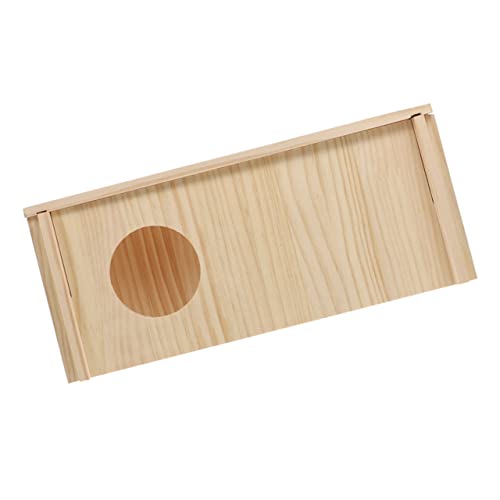 TOYANDONA Holz Hamsterhaus Entzückendes Versteck für Zwerghamster Kleine Rennmäuse und Mäuse Tunnelstruktur für Spielspaß für Privatsphäre und Perfektes TOYANDONA Holz Hamsterhaus Entzückendes Versteck für Zwerghamster Kleine Rennmäuse und Mäuse Tunnelstruktur für Spielspaß für Privatsphäre und Perfektes von TOYANDONA