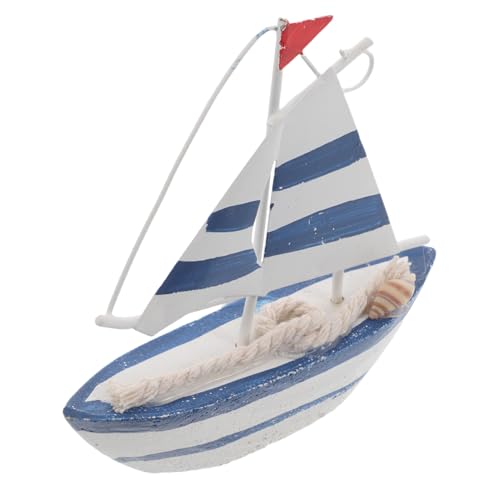 TOYANDONA Holz Mini Segelschiff Modell Nautische Tischdekoration und Kuchenstecker Ozeanisches Segelboot Ornament für Wohn Bürodekor Robustes Holz Mediterraner Stil TOYANDONA Holz Mini Segelschiff Modell Nautische Tischdekoration und Kuchenstecker Ozeanisches Segelboot Ornament für Wohn Bürodekor Robustes Holz Mediterraner Stil von TOYANDONA