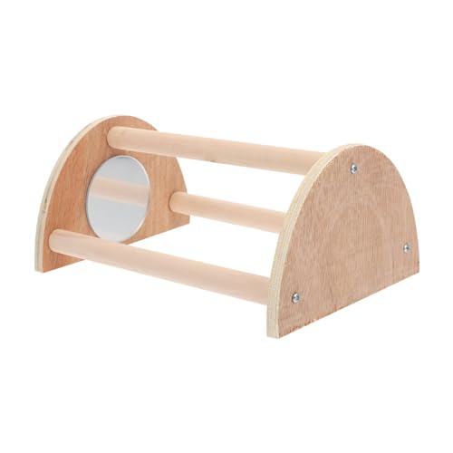 TOYANDONA Holz Sitzstange für Vögel und Hühner mit Spiegel Rutschfester Vogelständer zur Koordinationsförderung Spielerisches Vogelspielzeug für Käfig und Haustierhaltung TOYANDONA Holz Sitzstange für Vögel und Hühner mit Spiegel Rutschfester Vogelständer zur Koordinationsförderung Spielerisches Vogelspielzeug für Käfig und Haustierhaltung von TOYANDONA