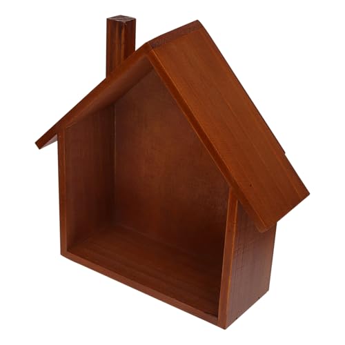 TOYANDONA Holz Wandregal Kinderzimmer Dekoratives Kleines Haus Aufbewahrungsregal Wandmontage Vintage Stil für Spielzimmer und Sammlerstücke TOYANDONA Holz Wandregal Kinderzimmer Dekoratives Kleines Haus Aufbewahrungsregal Wandmontage Vintage Stil für Spielzimmer und Sammlerstücke von TOYANDONA