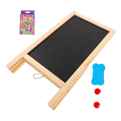 TOYANDONA Holz kreidetafel Einseitig Magnetisch Stabile Mini tafel mit Rustikalem Rahmen Wiederverwendbar als Haushalts memoboard Nachrichtentafel für Küche Garten Party Schule Vielseitig von TOYANDONA