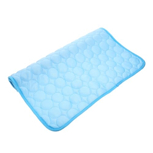 TOYANDONA Hundekühlmatte für Haustiere Selbstkühlendes Pad für Hunde und Katzen Waschbar rutschfest für Reisen Blau von TOYANDONA