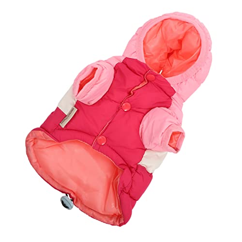 TOYANDONA Hundeweste Wintermantel Warmes Verstellbares Down Gefüttertes Hundemantel Haustierkleidung für Kleine Hunde Atmungsaktiv Bequem Rot TOYANDONA Hundeweste Wintermantel Warmes Verstellbares Down Gefüttertes Hundemantel Haustierkleidung für Kleine Hunde Atmungsaktiv Bequem Rot von TOYANDONA