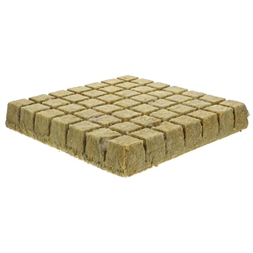 TOYANDONA Hydroponische Steinwolle Anzuchtwürfel Soilless Cultivation Blocks Mineralische Pflanzstarter Plugs für Keimfreie Chemiefreie Pflanzenanzucht im Garten und Gewächshaus von TOYANDONA