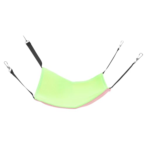 TOYANDONA Katze Hängematte Doppelseitig Atmungsaktiv Katzenbett Fluoreszierend Grün Waschbare Langlebige Katzenhängematte für Innenkäfig Komfortabel Ganzjährig Sicher und von TOYANDONA