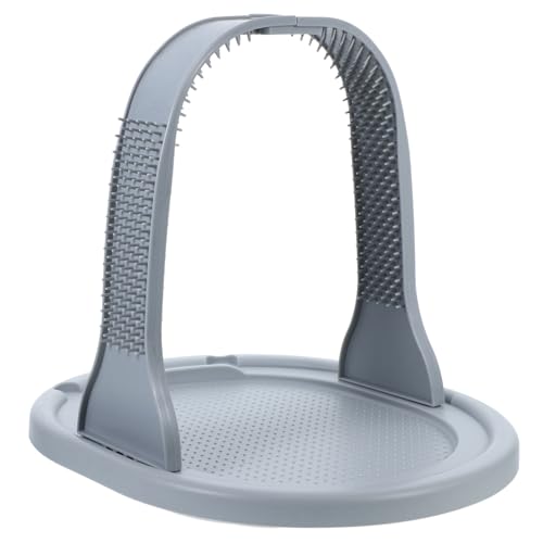 TOYANDONA Katzen Selbstmassagegerät Arch Form Graues Kratzbrett aus Sicherem Material Platzsparend und Pflegt und Bietet Entspannende Fellpflege für Katzen und Kätzchen Zuhause von TOYANDONA