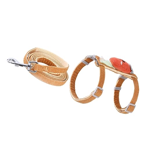 TOYANDONA Katzengeschirr Set mit Leine Verstellbares und Atmungsaktives Brustgeschirr für Katzen und Kleine Haustiere für Sichere im Freien Orange TOYANDONA Katzengeschirr Set mit Leine Verstellbares und Atmungsaktives Brustgeschirr für Katzen und Kleine Haustiere für Sichere im Freien Orange von TOYANDONA