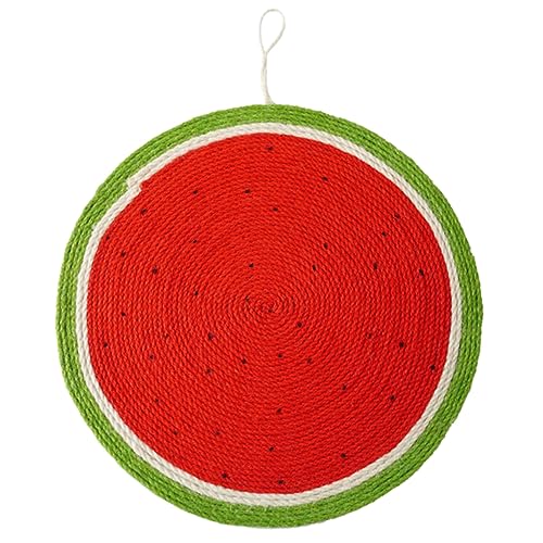 TOYANDONA Katzenkratzmatte im Wassermelonen Design rutschfeste Sisal Kratzunterlage für Kätzchen Multifunktionale Spiel und Schlafmatte TOYANDONA Katzenkratzmatte im Wassermelonen Design rutschfeste Sisal Kratzunterlage für Kätzchen Multifunktionale Spiel und Schlafmatte von TOYANDONA