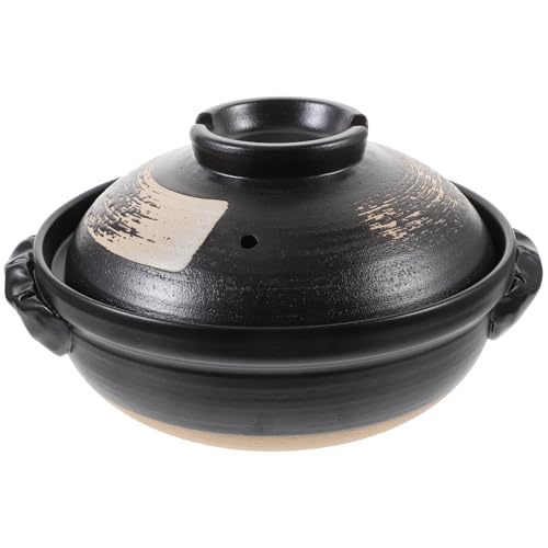 TOYANDONA Keramik Casserole Topf Klein mit Zwei Griffen Vielseitiger Suppentopf für Reis Porree Farbiges Keramisches Kochgeschirr Einfach zu Reinigen Haushaltsgeeignet von TOYANDONA