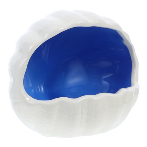 TOYANDONA Keramik Fischversteck Muschel Form Aquarium Höhle für Garnelen und Kleine Fische Langlebig Robust Interaktiv Spiel Versteck Zubehör für Aquarium Wassertier Lebensraum von TOYANDONA