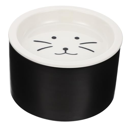 TOYANDONA Keramik Futternapf für Katzen und Hunde Multifunktionaler Futter und Wassernapf Langlebig Leicht zu Reinigen Geruchsfrei für Snacks und Tägliche Fütterung Schwarzes Design TOYANDONA Keramik Futternapf für Katzen und Hunde Multifunktionaler Futter und Wassernapf Langlebig Leicht zu Reinigen Geruchsfrei für Snacks und Tägliche Fütterung Schwarzes Design von TOYANDONA
