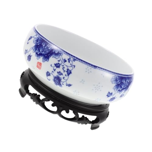 TOYANDONA Keramik Hydroponik Blumentopf mit Ständer Wasserlilien Pflanzschale ohne Abfluss für Lotus Bonsai Geldpflanze Eleganter Dekorativer Übertopf für Garten und Zuhause TOYANDONA Keramik Hydroponik Blumentopf mit Ständer Wasserlilien Pflanzschale ohne Abfluss für Lotus Bonsai Geldpflanze Eleganter Dekorativer Übertopf für Garten und Zuhause von TOYANDONA