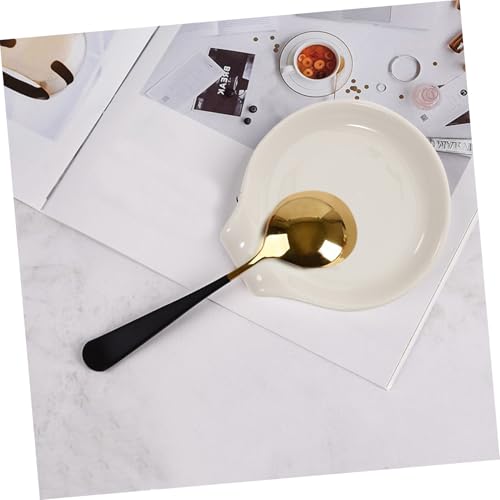 TOYANDONA Keramik Suppenlöffelhalter Löffelablage Porzellan Esslöffelständer Porridge Spoon Holder Kreative Küchenutensilienhalter Praktische Besteckaufbewahrung für Esstisch und Geschenk TOYANDONA Keramik Suppenlöffelhalter Löffelablage Porzellan Esslöffelständer Porridge Spoon Holder Kreative Küchenutensilienhalter Praktische Besteckaufbewahrung für Esstisch und Geschenk von TOYANDONA