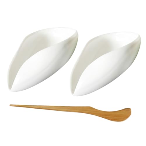 TOYANDONA Keramik Teelöffel mit Losem Tee Chinesischer Teeschaufel aus Holz und Keramik Stabiles Material Kreatives Design Sicher und Geruchsneutral für Teezeremonien und Frühstückstee von TOYANDONA