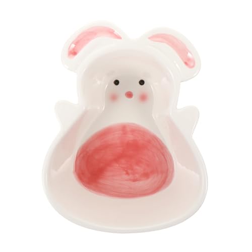 TOYANDONA Keramischer Futternapf für Kleine Haustiere Süßes Cartoon Design für Hamster Kaninchen Kätzchen Sicher und Leicht zu Reinigen für Futter und Wasser von TOYANDONA