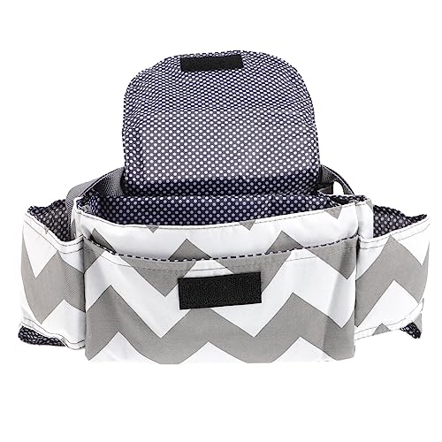 TOYANDONA Kinderwagen Organizer Tasche mit Flaschenhalter Langlebige Polyester Aufbewahrungstasche mit Großem Fassungsvermögen Einfach zu Reinigen Befestigen für Unterwegs von TOYANDONA