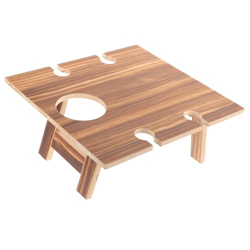 TOYANDONA Klappbarer Weintisch für Außenbereich Faltbarer Picknicktisch mit Weinglashalter für Garten Strand und Festivals Robust TOYANDONA Klappbarer Weintisch für Außenbereich Faltbarer Picknicktisch mit Weinglashalter für Garten Strand und Festivals Robust von TOYANDONA