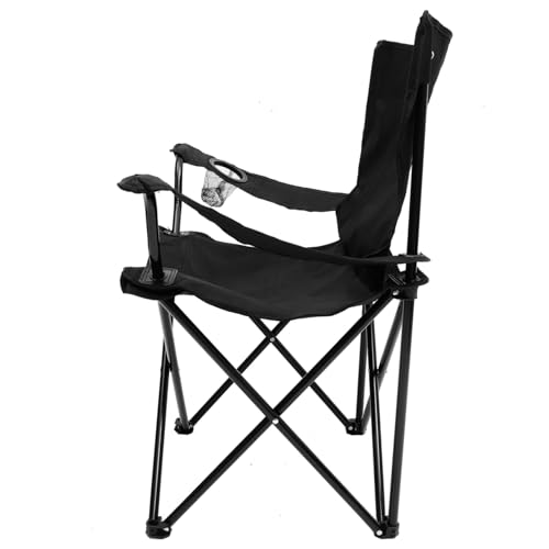 TOYANDONA Klappstuhl Faltbar Outdoor Campingstuhl Leicht Faltbarer Angelstuhl für Garten Strand und Picknick Schwarz Ergonomisch Robust Langlebig TOYANDONA Klappstuhl Faltbar Outdoor Campingstuhl Leicht Faltbarer Angelstuhl für Garten Strand und Picknick Schwarz Ergonomisch Robust Langlebig von TOYANDONA