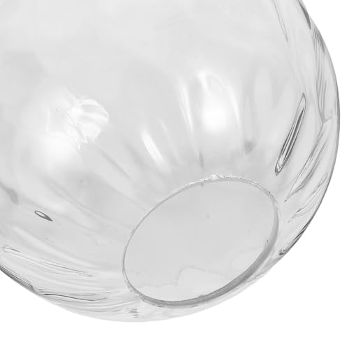 TOYANDONA Klarer Glaskugel Lampenschirm Ersatz Ømm mit Öffnung Ømm Transparenter Lampenabdeckung für Deckenleuchten Kronleuchter Tischlampen für Wohn Schlafzimmerbeleuchtung von TOYANDONA