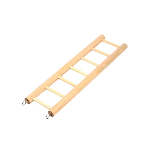 TOYANDONA Kleine Holzleiter für Vögel und Kleintiere Stufige Kletterleiter für Papageien Hamster und Haustiere Entspannen Leicht zu Reinigen und Robust von TOYANDONA