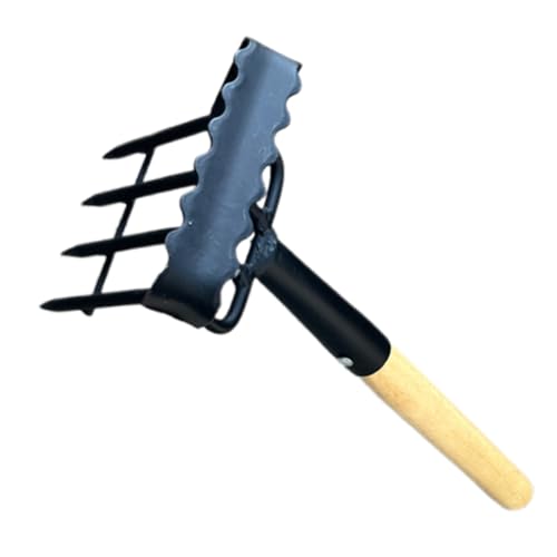 TOYANDONA Kleiner Handrechen für Gartenarbeit Multifunktionales Gartengerät Verschleißfestem Material zum Jäten Lockern und Pflanzen Bäumen für Hobbygärtner und Profis TOYANDONA Kleiner Handrechen für Gartenarbeit Multifunktionales Gartengerät Verschleißfestem Material zum Jäten Lockern und Pflanzen Bäumen für Hobbygärtner und Profis von TOYANDONA