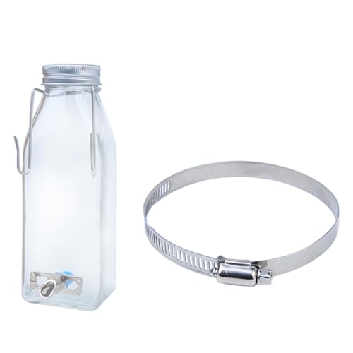 TOYANDONA Kleiner Haustier Wassertrinker Hängender Kaninchen Wasserflasche Geräuschloser Nippelspender Einfach zu Bedienen Platzsparend für Käfig Geeignet für Hamster und Meerschweinchen TOYANDONA Kleiner Haustier Wassertrinker Hängender Kaninchen Wasserflasche Geräuschloser Nippelspender Einfach zu Bedienen Platzsparend für Käfig Geeignet für Hamster und Meerschweinchen von TOYANDONA