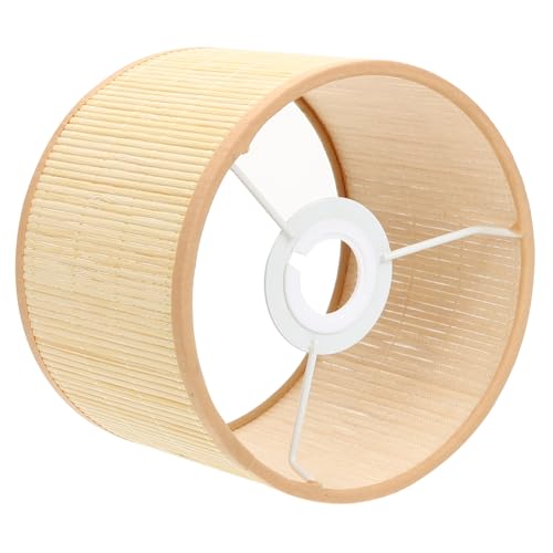 TOYANDONA Kleiner Lampenschirm aus Geflochtenem Naturmaterial Retro Vintage Stil Fassung Stilvolles Lichtzubehör für Tischlampen und Wandlampen Elegante und Robuste Handwerkskunst von TOYANDONA