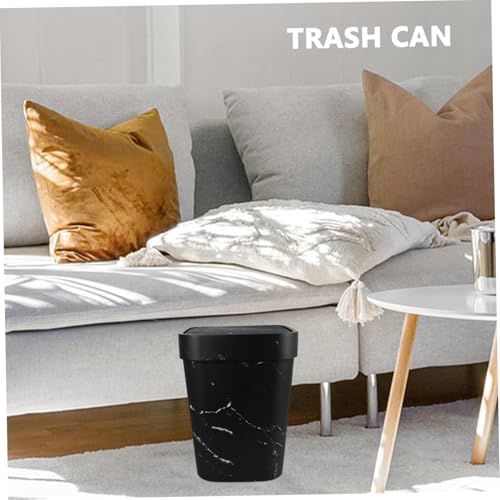 TOYANDONA Kleiner Mülleimer mit Modernem Marmor design Schwenkbarer Deckel Geruchsdicht Vielseitiger Küchen Badezimmer abfalleimer Langlebig für Wohnzimmer Schlafzimmer Büro Geeignet TOYANDONA Kleiner Mülleimer mit Modernem Marmor design Schwenkbarer Deckel Geruchsdicht Vielseitiger Küchen Badezimmer abfalleimer Langlebig für Wohnzimmer Schlafzimmer Büro Geeignet von TOYANDONA