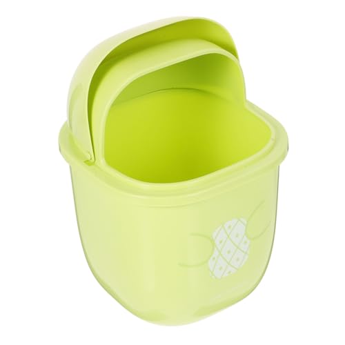 TOYANDONA Kleiner Tischabfalleimer mit Deckel Kreative Ananasform Schüttelbarer Deckel Geruchsneutral Langlebig Multifunktional für Büro Wohnzimmer und Schreibtisch von TOYANDONA