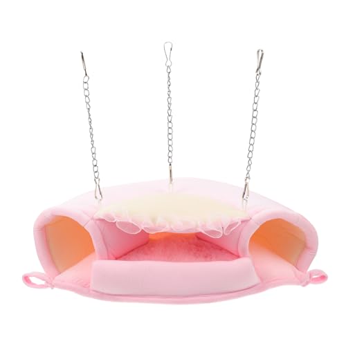 TOYANDONA Kleintier Hängematte Warmes Schlafnest Hängendes Bett für Hamster Mäuse Sugar Glider Chinchillas Weicher Tunnel Rückzugsort Einfach zu Reinigen Komfortables Haustierbett von TOYANDONA