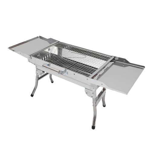 TOYANDONA Kompakter Faltbarer Edelstahl Outdoor Bbq Grill Robuster Vielseitiger Grillrost Leicht zu Reinigen für Camping Picknick und Garten Tragbar und Langlebig von TOYANDONA