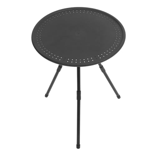 TOYANDONA Kompakter Runder Klapptisch für Camping und Picknick Tragbarer Leichter mit Stabiler Struktur für Outdoor Aktivitäten ohne Aufbewahrungstasche von TOYANDONA
