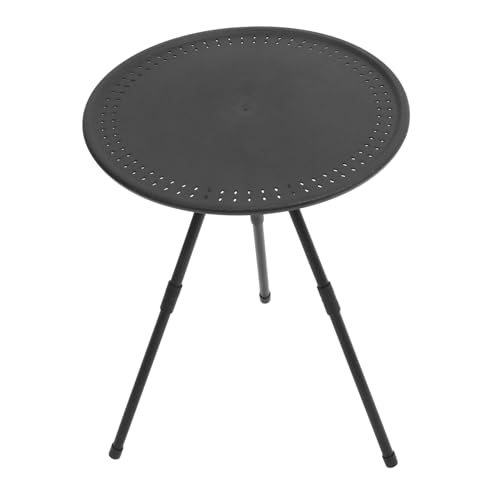 TOYANDONA Kompakter Runder Klapptisch für Picknick und Camping Tragbarer Faltbarer Ultraleicht für Outdoor Aktivitäten Vielseitig Einsetzbar von TOYANDONA