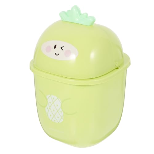 TOYANDONA Kompakter Tischmülleimer mit Deckel Niedlicher Ananas abfalleimer aus Langlebigem Wiederverwendbar für Büro Wohnzimmer und Schreibtisch Dekorativer Kleiner Papierkorb TOYANDONA Kompakter Tischmülleimer mit Deckel Niedlicher Ananas abfalleimer aus Langlebigem Wiederverwendbar für Büro Wohnzimmer und Schreibtisch Dekorativer Kleiner Papierkorb von TOYANDONA