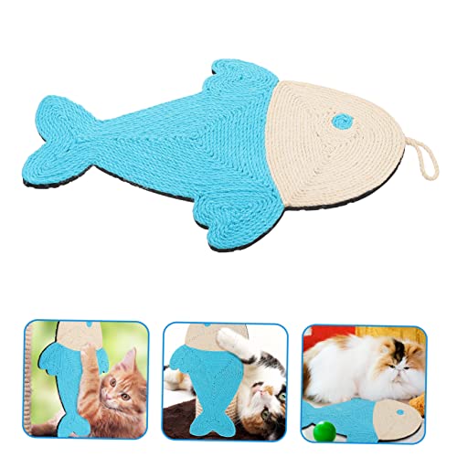 TOYANDONA Kratzmatte Katze Sisal Kratzpad Strapazierfähig Multifunktional als Spiel Schlaf und Kratzunterlage mit Aufhängung für Katzen Entspannend und Schützend gegen Möbelkratzer von TOYANDONA