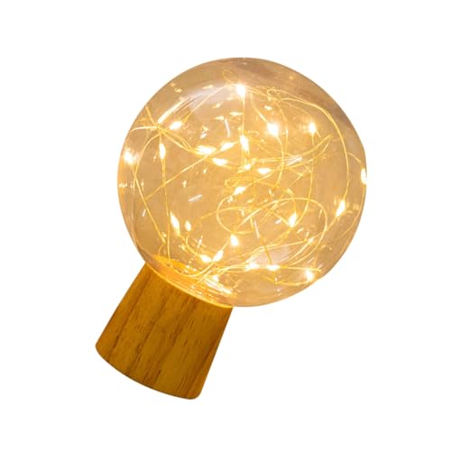 TOYANDONA Kreative LED Nachtlampe Kugelform USB Bedside Lampe für Schlafzimmer Tischlampe Dekorativ Warmes Licht für Zuhause und Büro von TOYANDONA