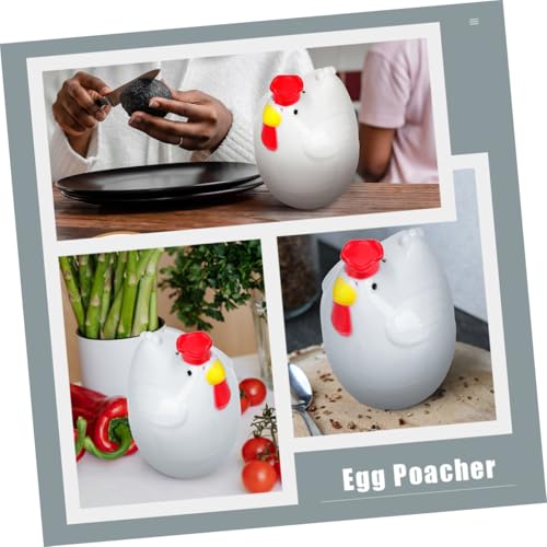 TOYANDONA Kreativer Mikrowellengeeigneter Eier dampfgarer in Niedlicher Hühnerform Kompakt und Einfach zu Bedienen Bpa frei Gesunder Frühstückshelfer für Sanft und Hart Gekochte Eier TOYANDONA Kreativer Mikrowellengeeigneter Eier dampfgarer in Niedlicher Hühnerform Kompakt und Einfach zu Bedienen Bpa frei Gesunder Frühstückshelfer für Sanft und Hart Gekochte Eier von TOYANDONA