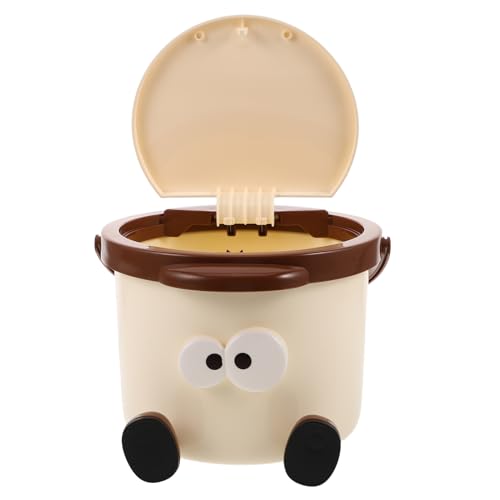 TOYANDONA Kreativer Mini Desktop Müllbehälter mit Deckel Tragbarer Abfalleimer für Kinderzimmer Badezimmer Kleine Räume für Recycling und Aufbewahrung Hygienisch und Platzsparend TOYANDONA Kreativer Mini Desktop Müllbehälter mit Deckel Tragbarer Abfalleimer für Kinderzimmer Badezimmer Kleine Räume für Recycling und Aufbewahrung Hygienisch und Platzsparend von TOYANDONA