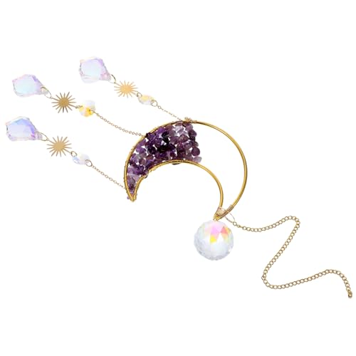 TOYANDONA Kristall mit Amethyststeinen Hängendes für Fenster Hochzeiten und Valentinstag Stabiler Kristallanhänger für Moderne Wohnstile TOYANDONA Kristall mit Amethyststeinen Hängendes für Fenster Hochzeiten und Valentinstag Stabiler Kristallanhänger für Moderne Wohnstile von TOYANDONA